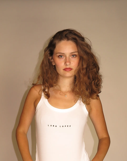 White tank top